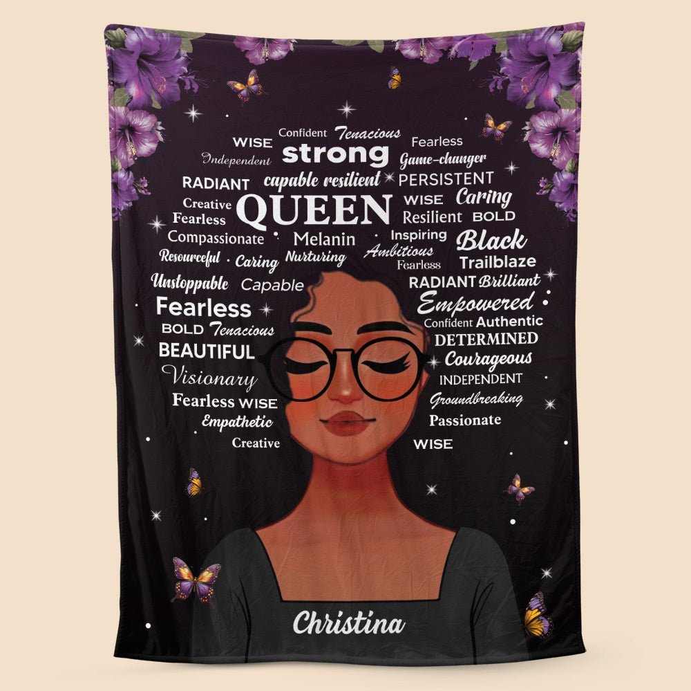 Strong Queen - Personalized Blanket - Best Gift For Mother, For Grandma - Giftago