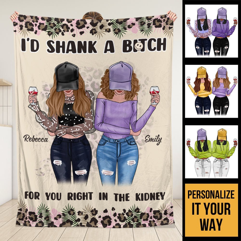 Thanks For Being My BFF Blanket - Personalized Blanket - Giftago