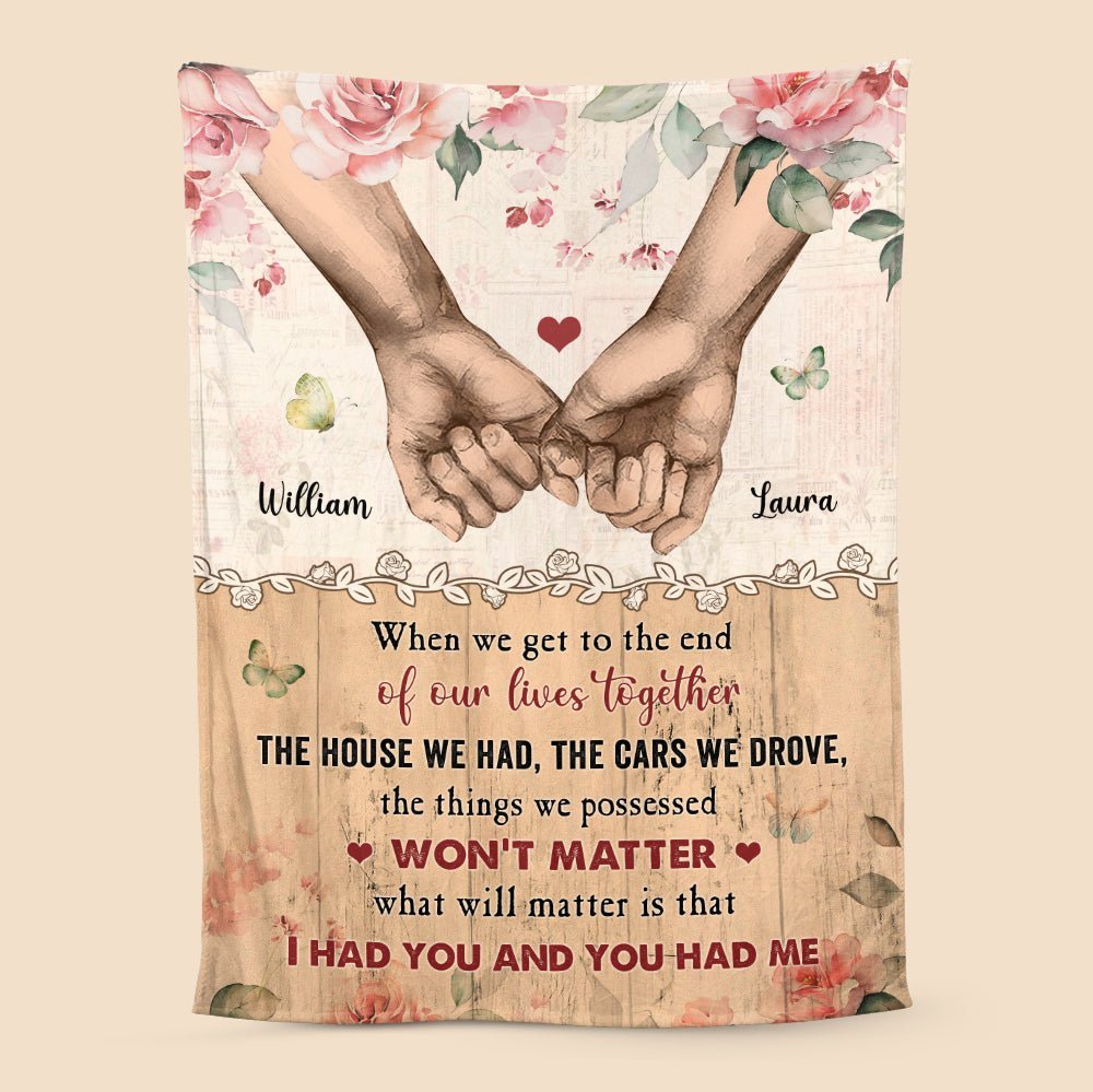 The End Of Our Life - Personalized Blanket - Best Gift For Couple, For Valentine - Giftago