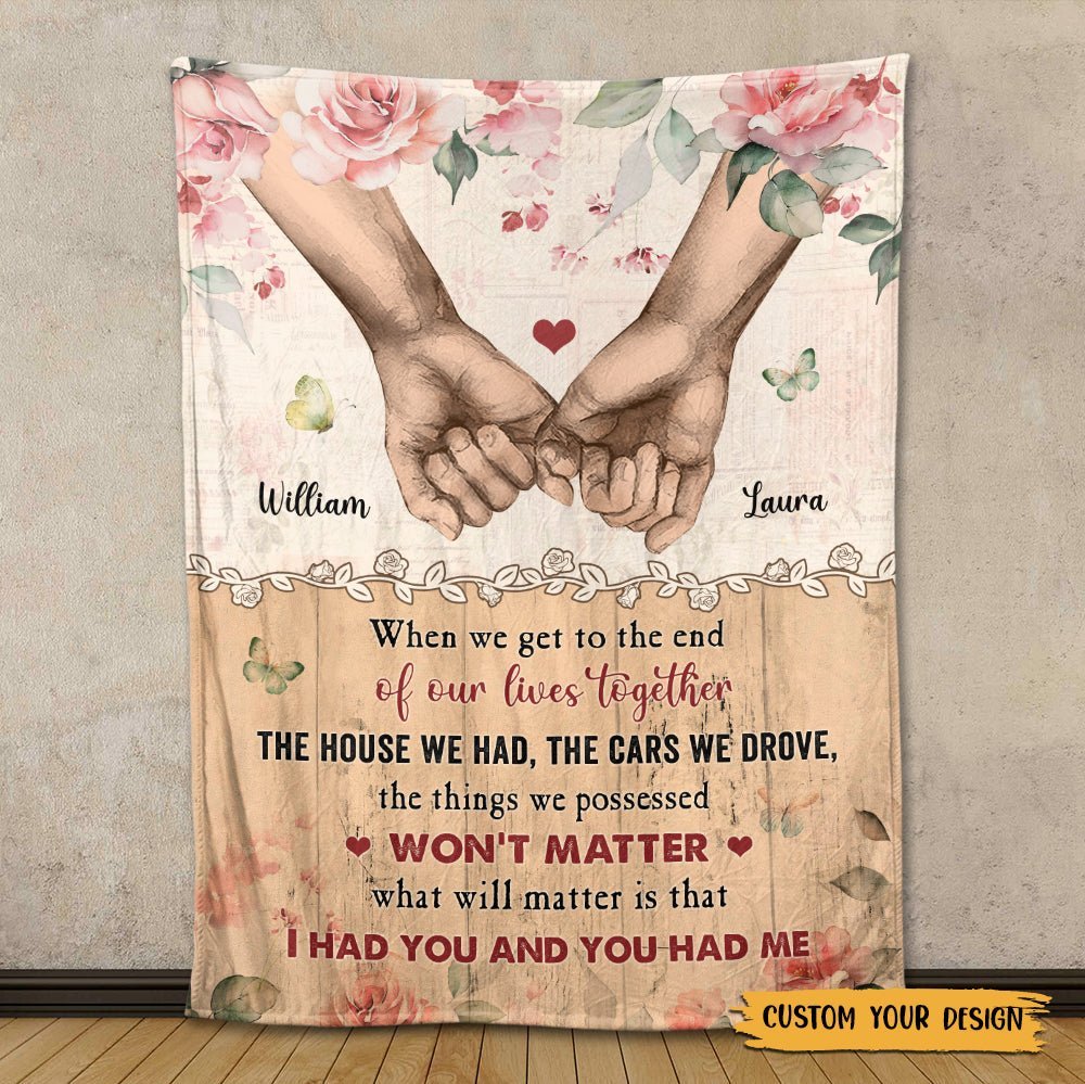The End Of Our Life - Personalized Blanket - Best Gift For Couple, For Valentine - Giftago