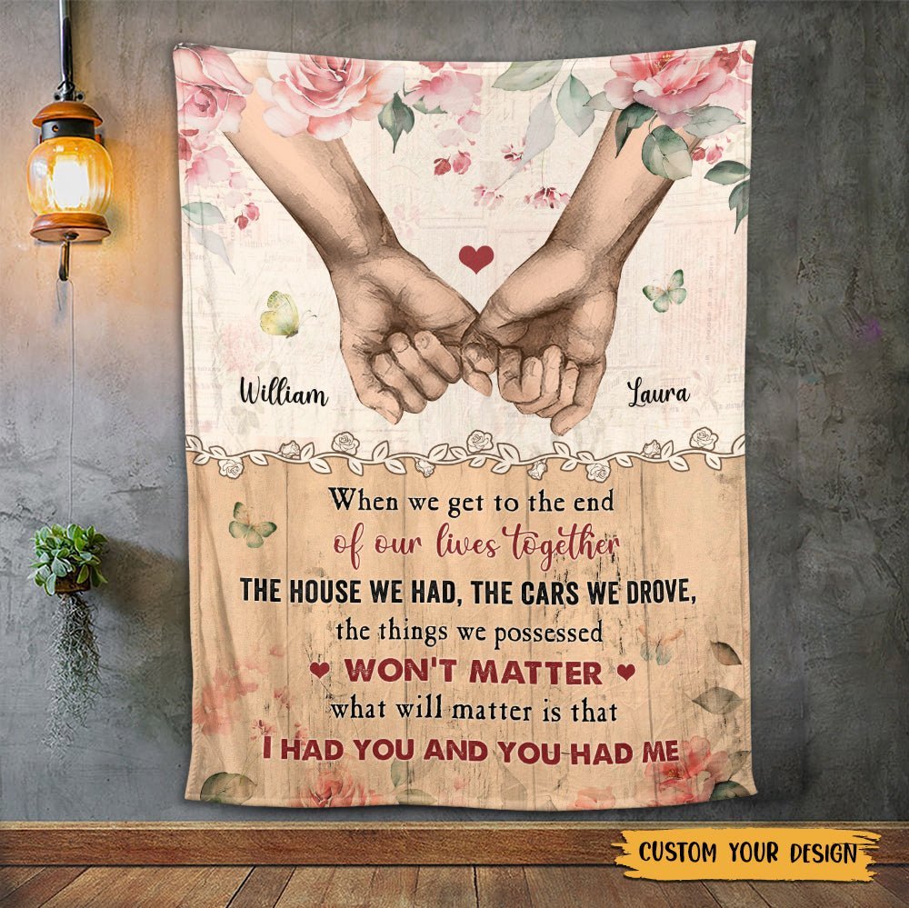 The End Of Our Life - Personalized Blanket - Best Gift For Couple, For Valentine - Giftago