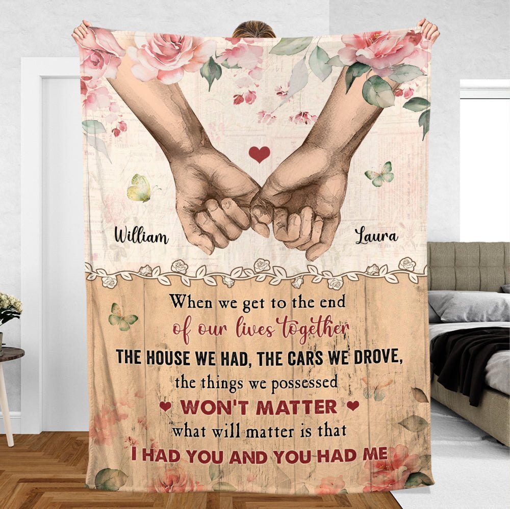 The End Of Our Life - Personalized Blanket - Best Gift For Couple, For Valentine - Giftago