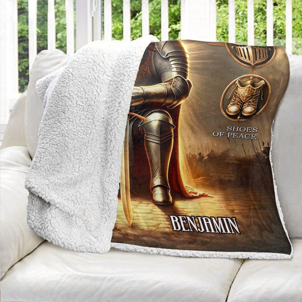 The Full Armor Of God Blanket - Personalized Blanket