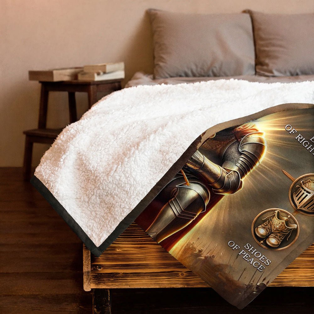 The Full Armor Of God Blanket - Personalized Blanket