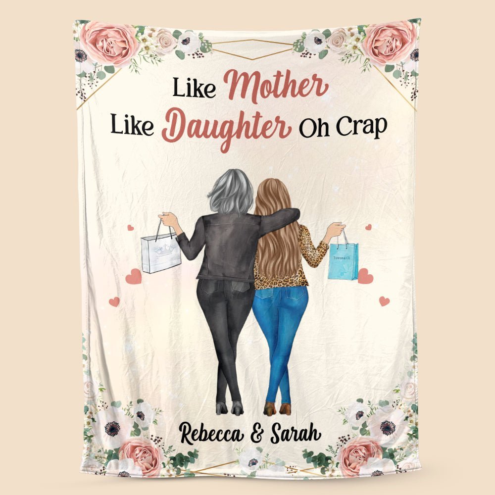 The Love Between A Mother And Daughter Is Forever - Personalized Blanket - Giftago