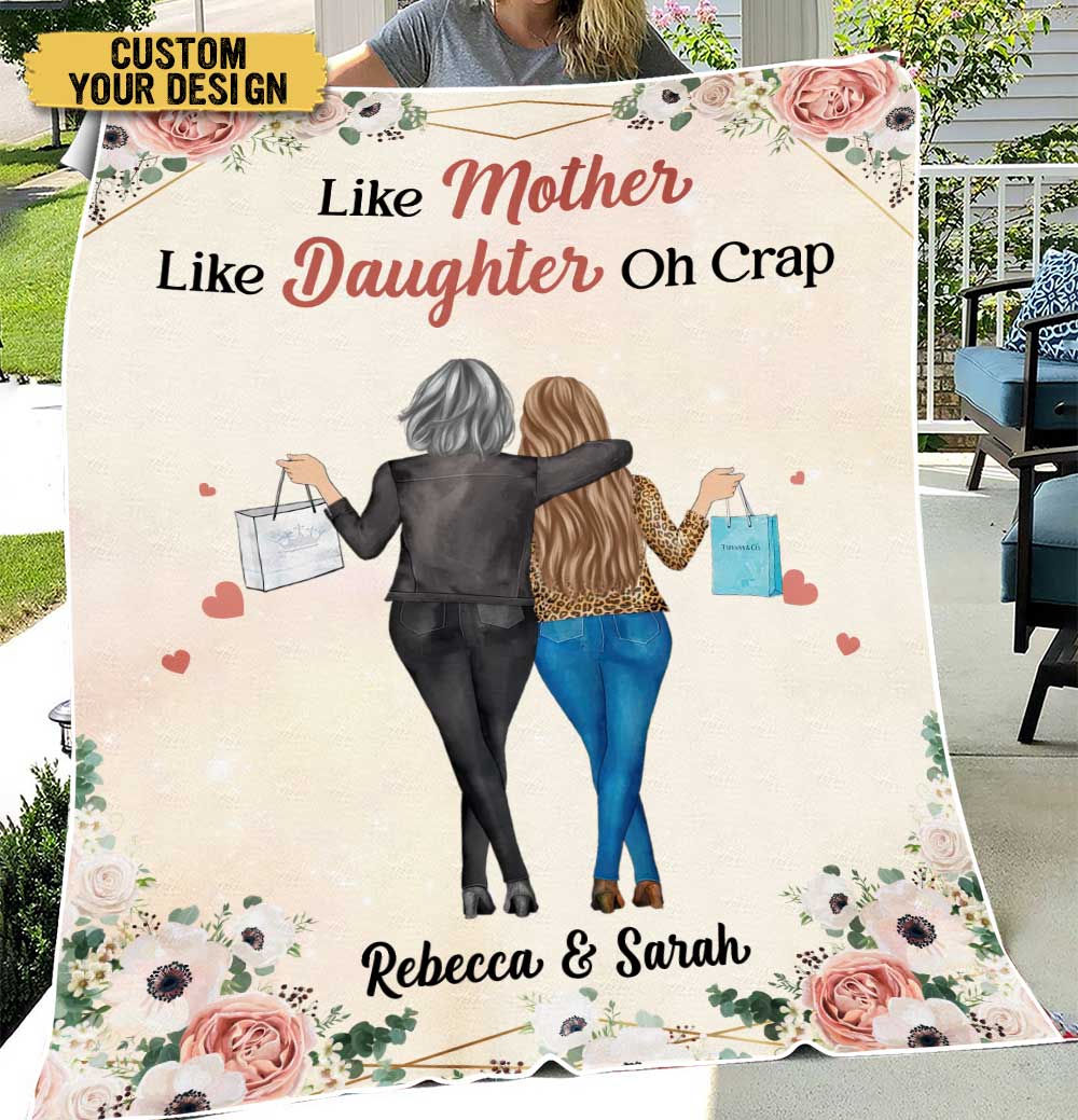 The Love Between A Mother And Daughter Is Forever - Personalized Blanket - Giftago