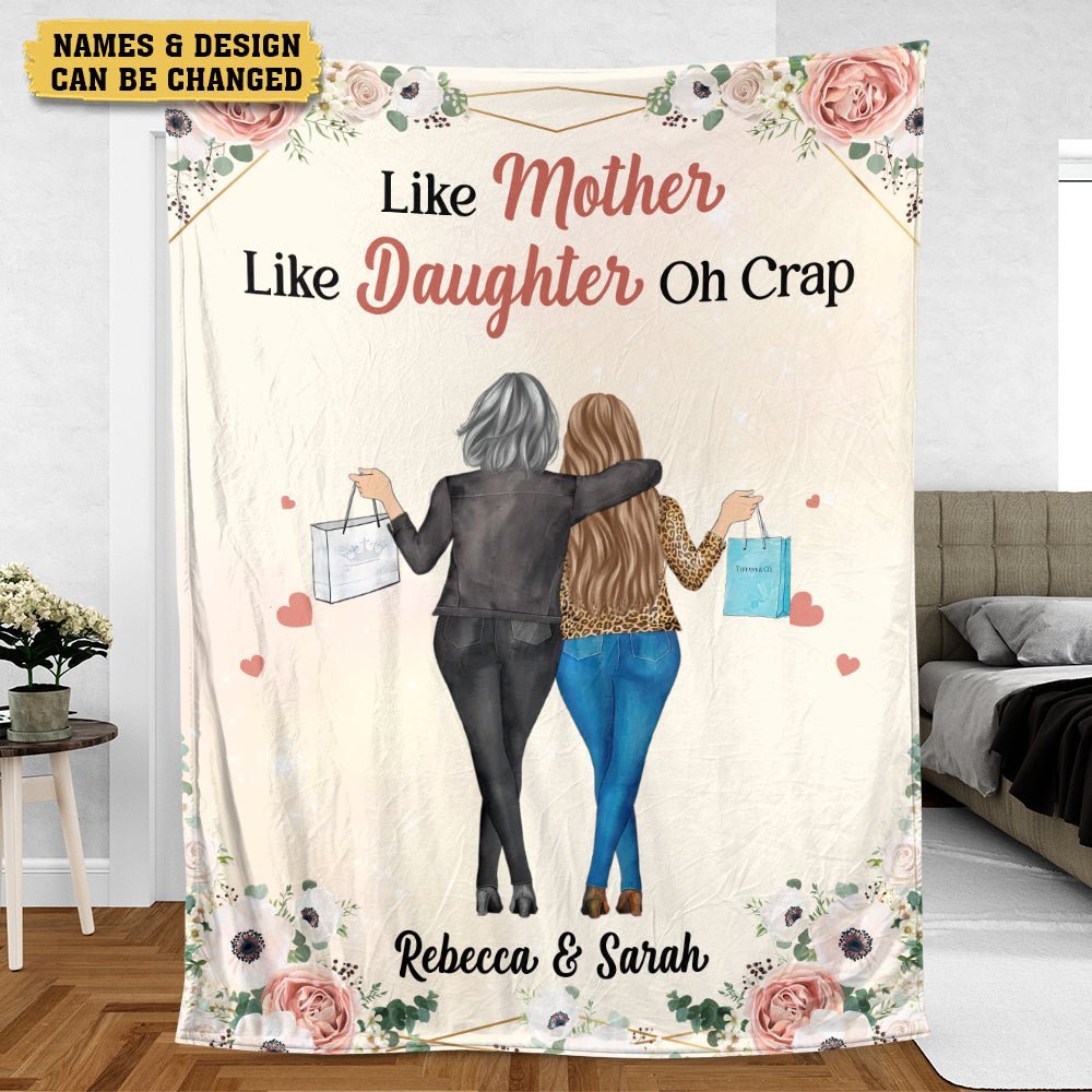 The Love Between A Mother And Daughter Is Forever - Personalized Blanket - Giftago
