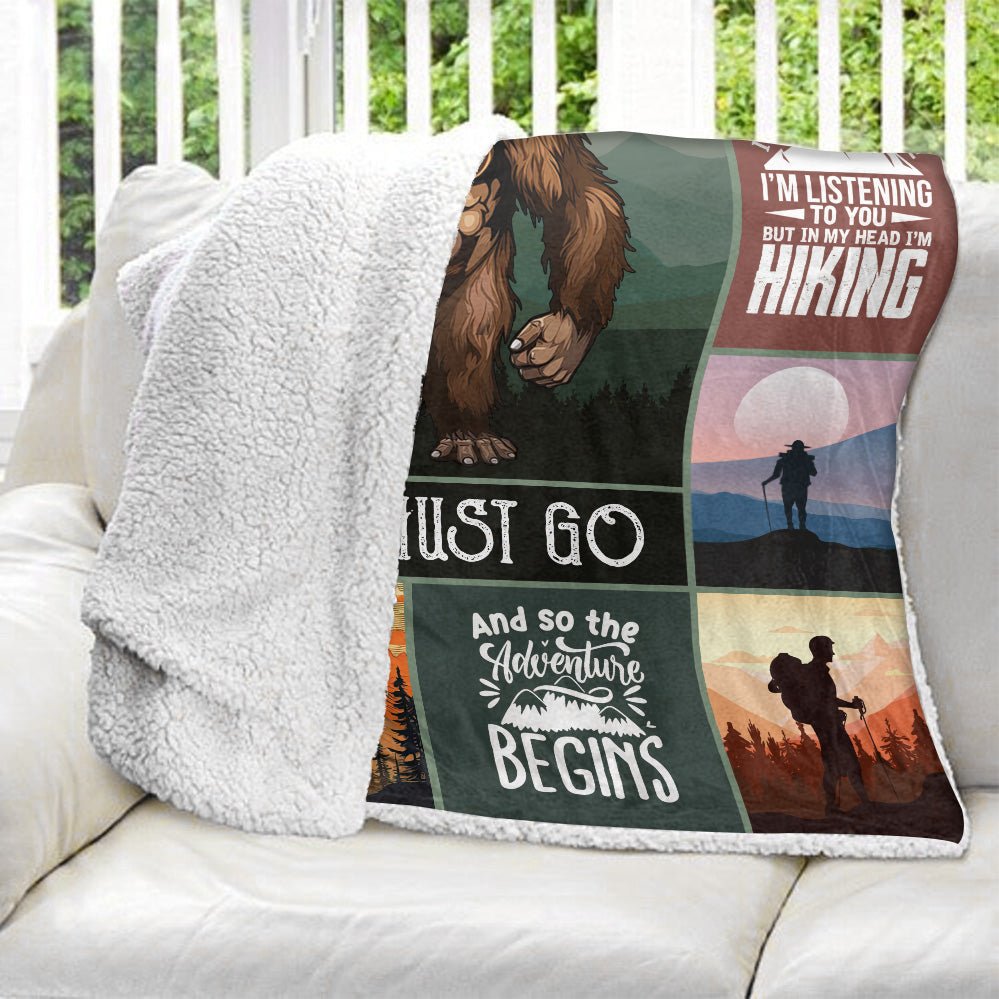 The Mountains Is Calling Blanket - Personalized Blanket - Giftago