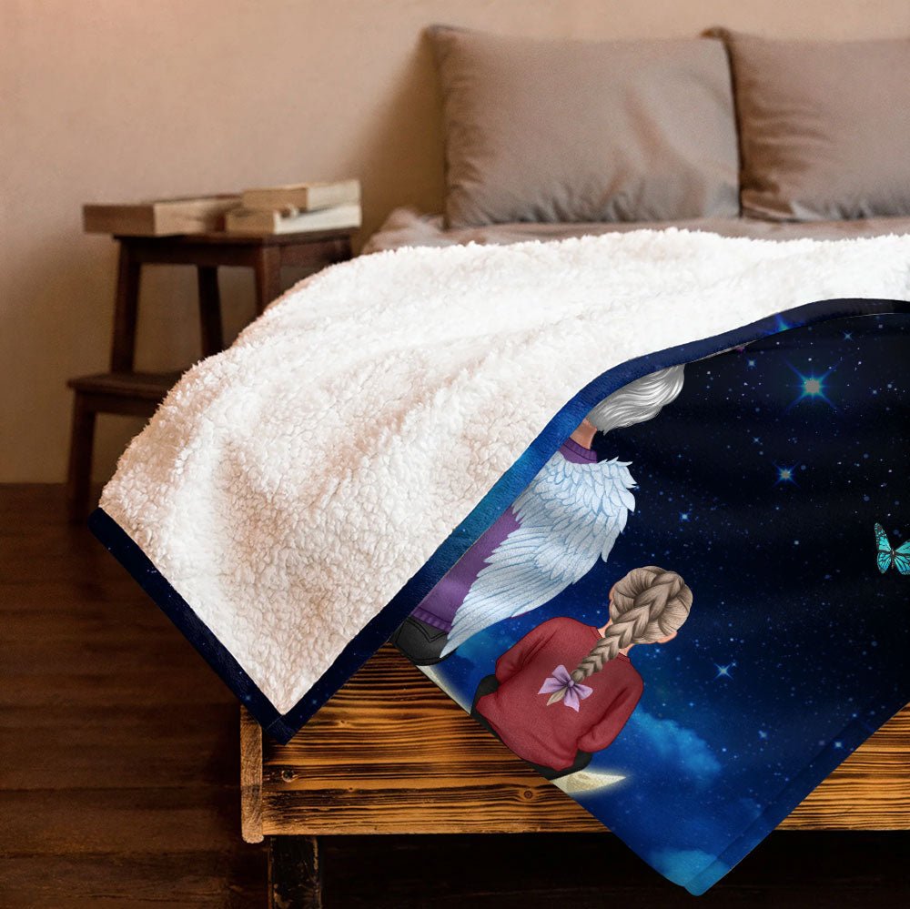 The Sky Looks Different When Someone You Love Up There Blanket - Personalized Blanket