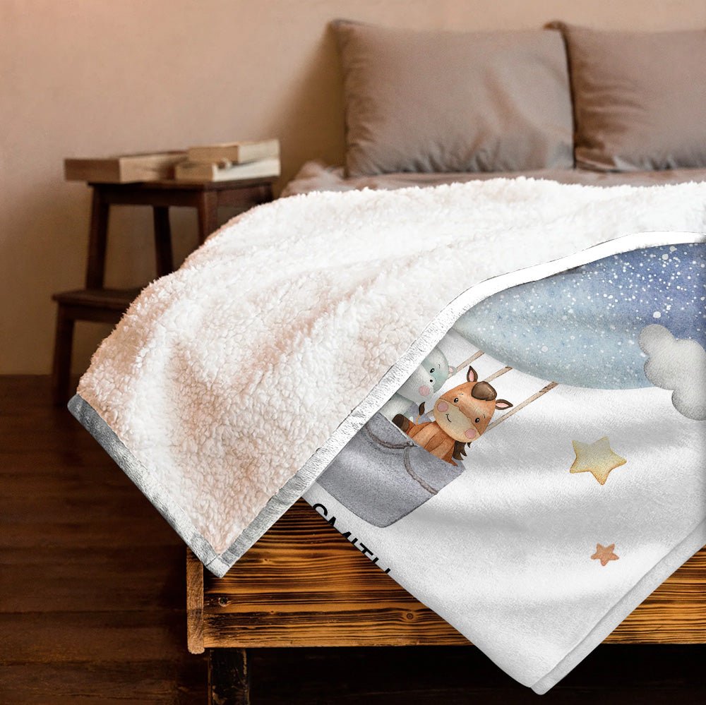 The Star When You Were Born Blanket - Personalized Blanket - Giftago