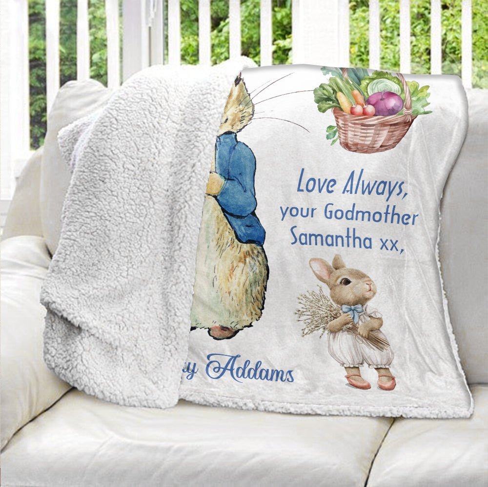 The Tale Of Baby Christening Day - Personalized Blanket - Giftago
