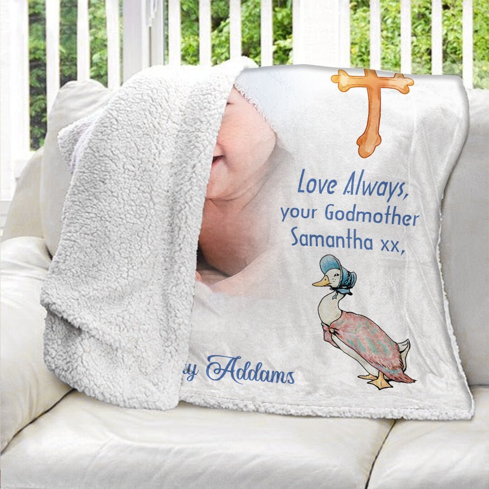 The Tale Of Baby Christening Day - Personalized Blanket - Giftago