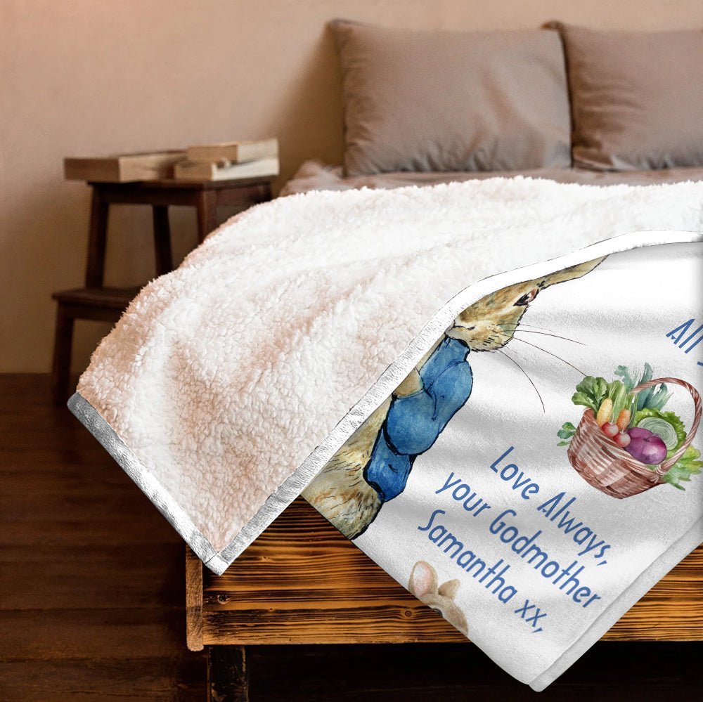 The Tale Of Baby Christening Day - Personalized Blanket - Giftago