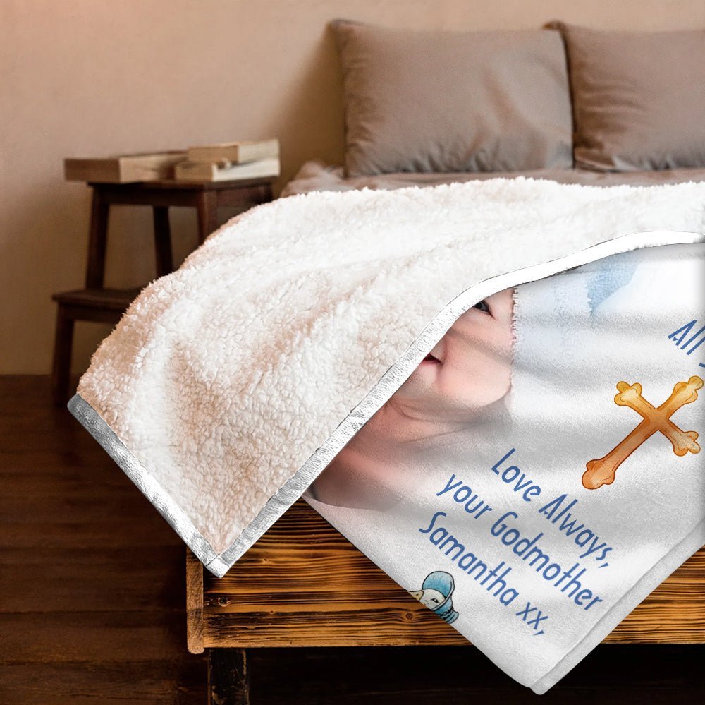 The Tale Of Baby Christening Day - Personalized Blanket - Giftago