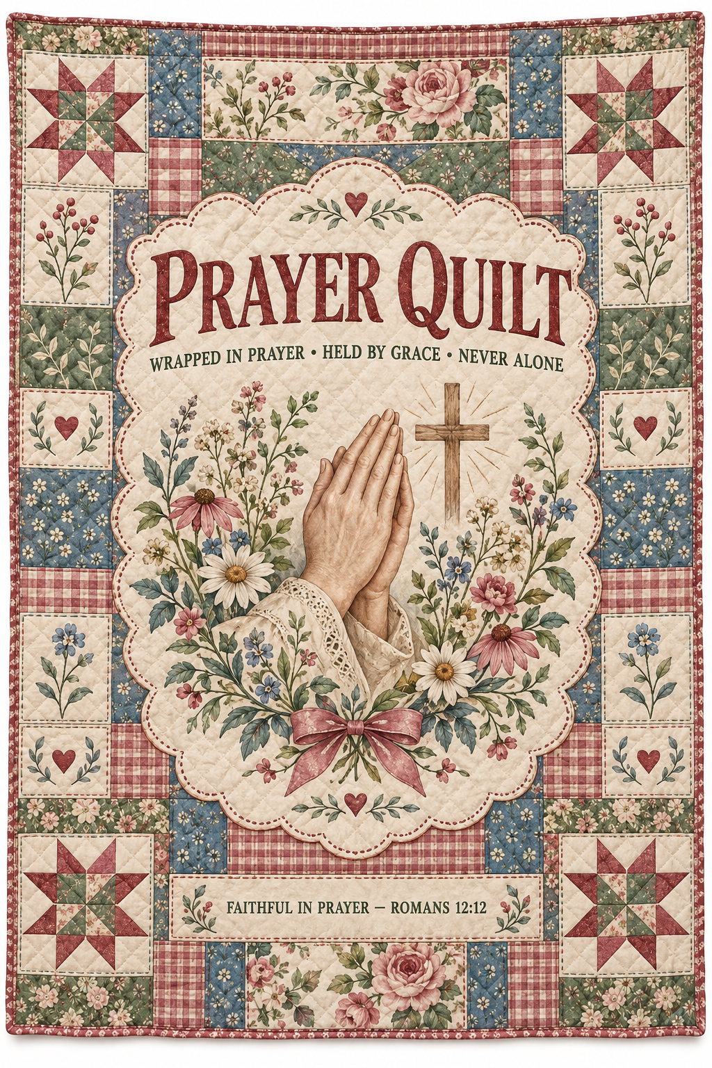 Wrapped in Prayer – Christian Prayer Quilt Blanket