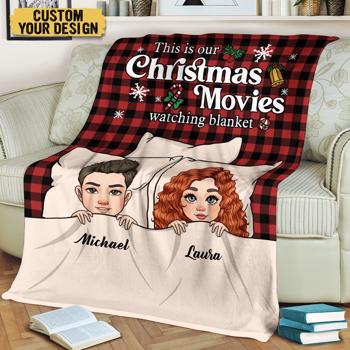 This Is Our Christmas Movies Watching Blanket - Personalized Blanket - Best Gift For Christmas - Giftago