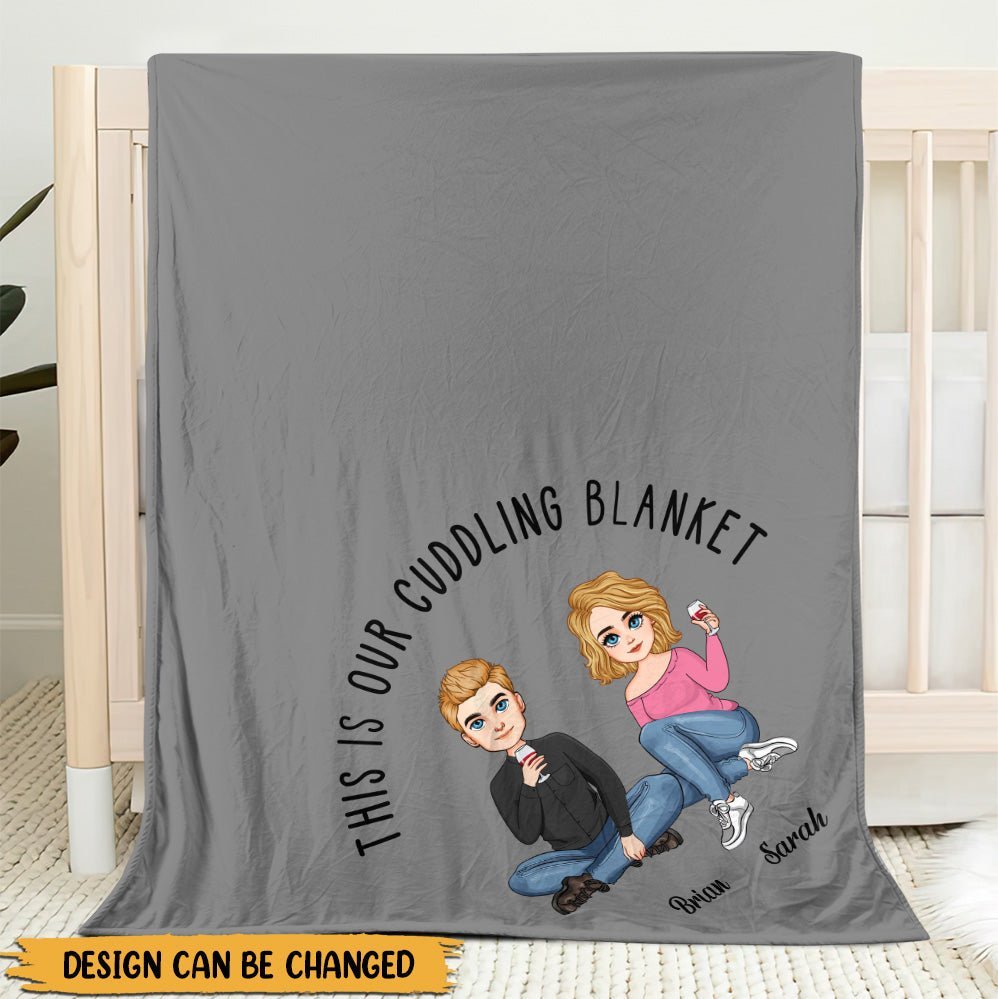 This is Our Cuddling Blanket - Personalized Blanket - Meaningful Gift For Christmas, For Couple - Giftago