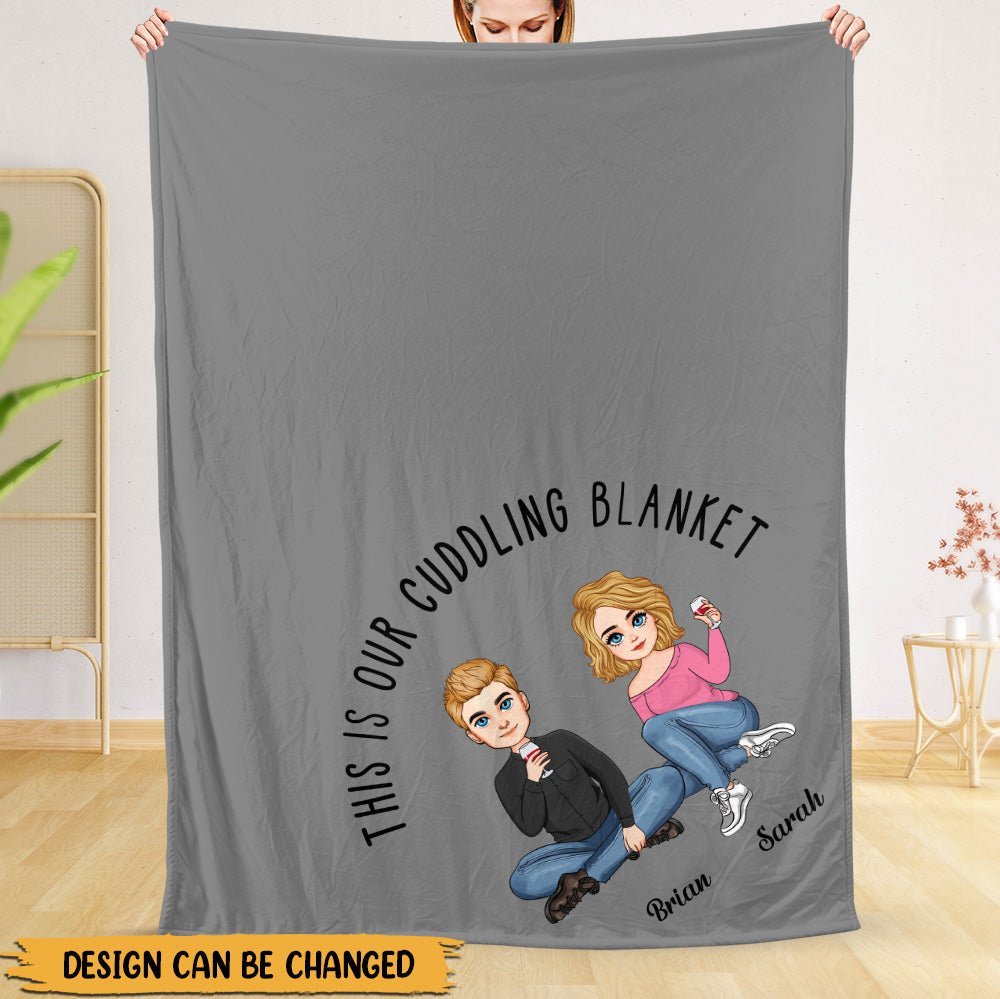 This is Our Cuddling Blanket - Personalized Blanket - Meaningful Gift For Christmas, For Couple - Giftago