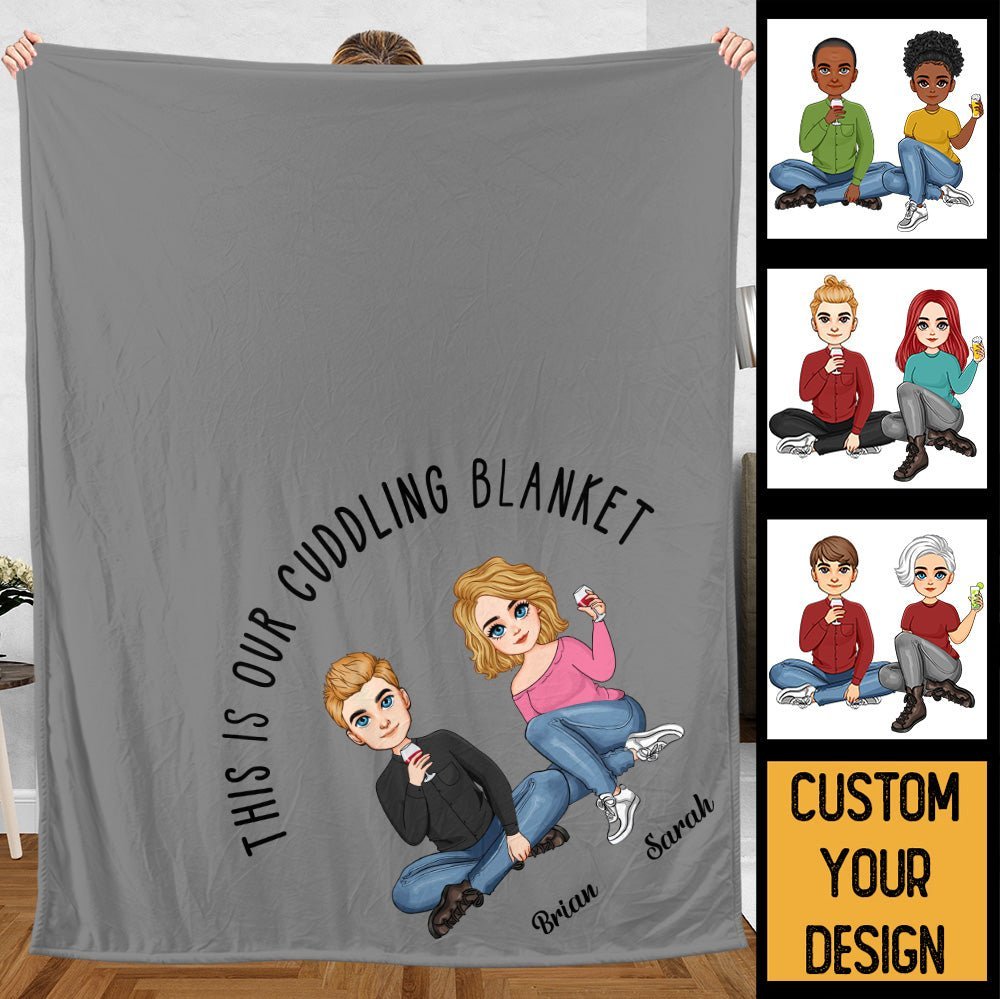 This is Our Cuddling Blanket - Personalized Blanket - Meaningful Gift For Christmas, For Couple - Giftago