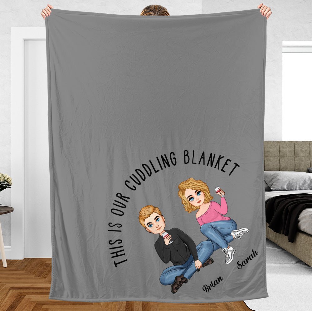 This is Our Cuddling Blanket - Personalized Blanket - Meaningful Gift For Christmas, For Couple - Giftago