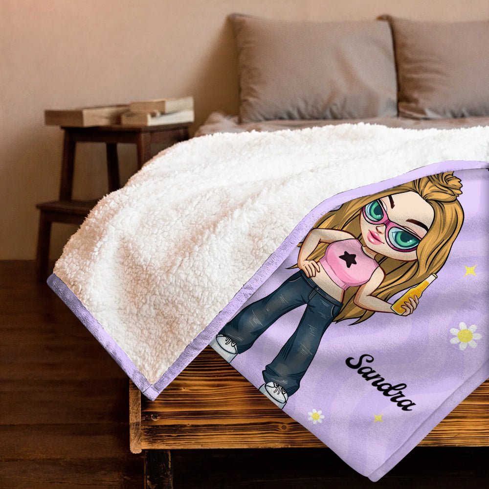 To My Badass Bestie Blanket - Personalized Blanket - Giftago