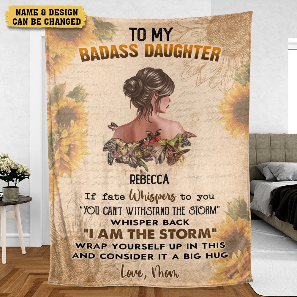 Personalized Blanket for Daughter from Mom, Custom Gift buy for Daughter, Meaningful Gift, Daughter Blanket, Gift for Daughters, To My Daughter