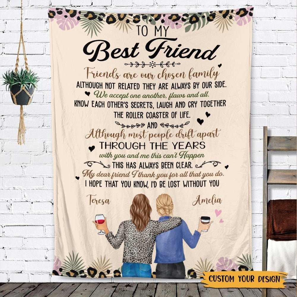 To My Best Friend - Personalized Blanket - Giftago