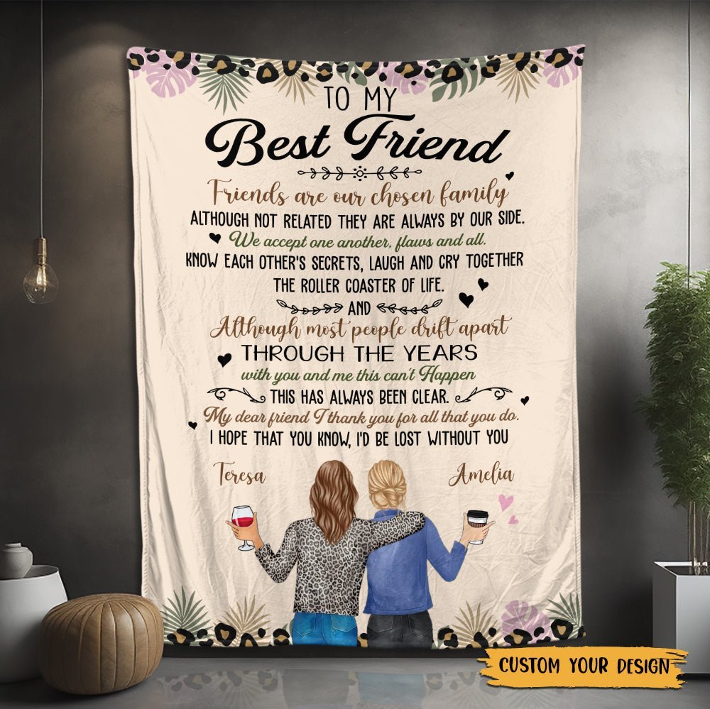 To My Best Friend - Personalized Blanket - Giftago