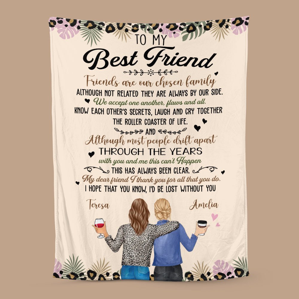 To My Best Friend - Personalized Blanket - Giftago