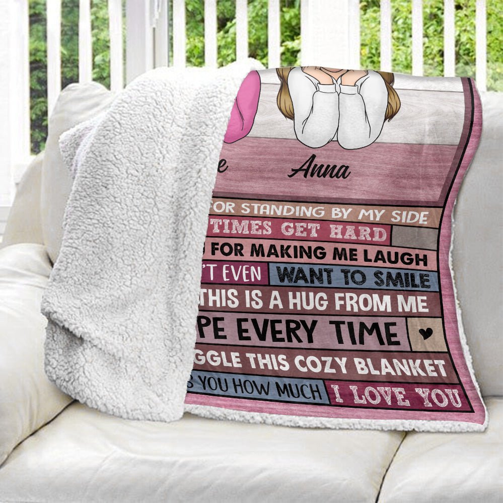 To My Bestie Blanket - Personalized Blanket