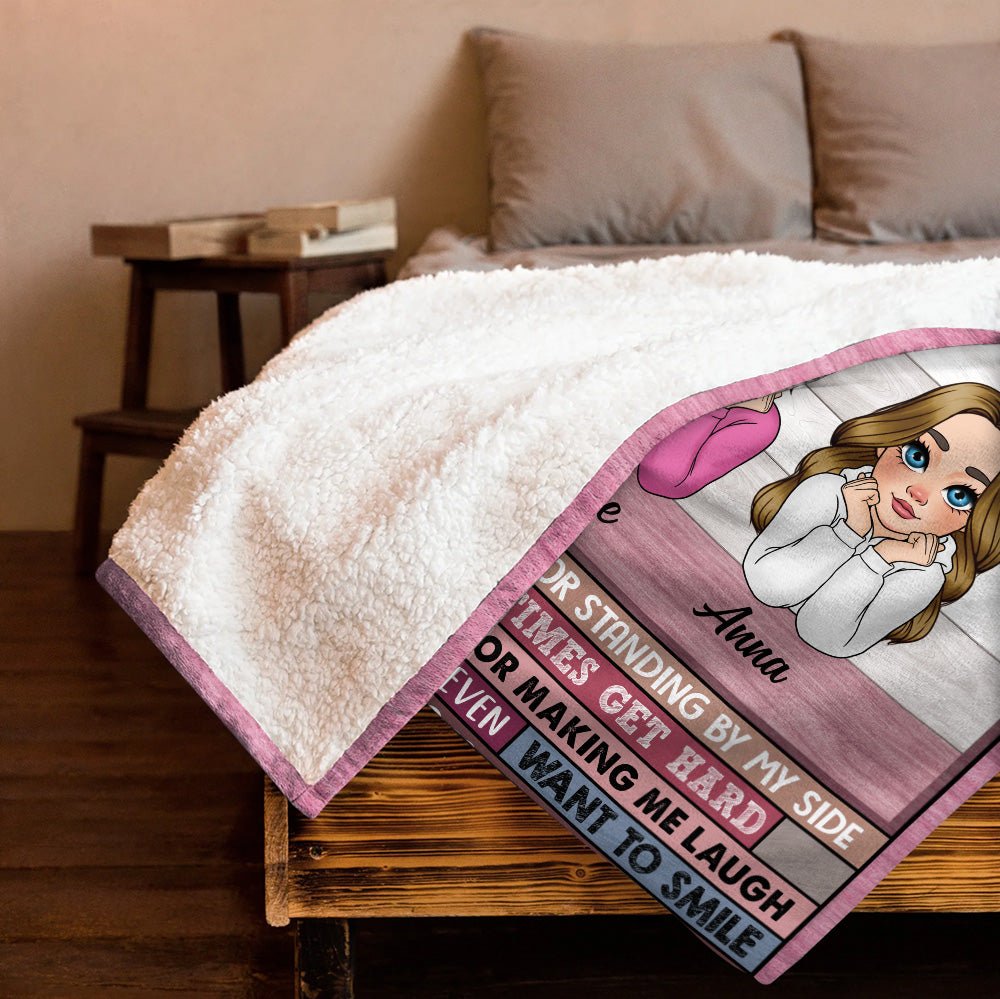 To My Bestie Blanket - Personalized Blanket