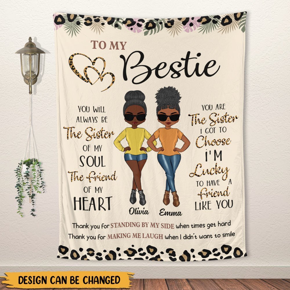 To My Bestie/ To My Sister - Personalized Blanket - Best Gift For Sister/Bestie - Giftago