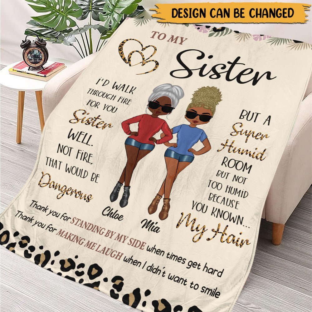 To My Bestie/ To My Sister - Personalized Blanket - Best Gift For Sister/Bestie - Giftago