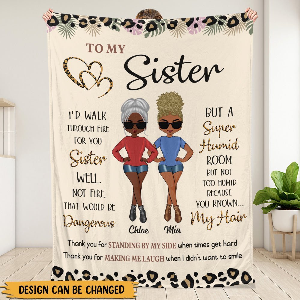 To My Bestie/ To My Sister - Personalized Blanket - Best Gift For Sister/Bestie - Giftago