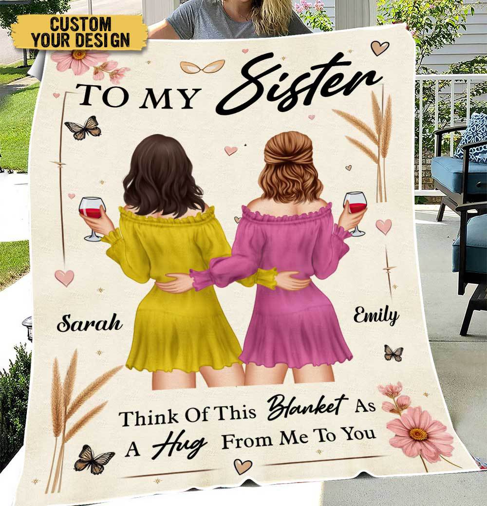 To My Besties/To My Sisters - Personalized Blanket - Best Gift For Birthday - Giftago
