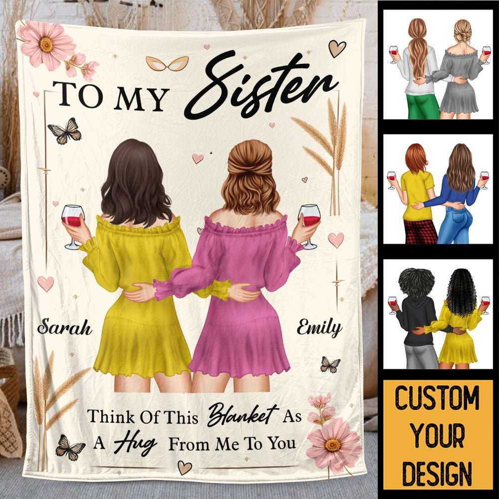 To My Besties/To My Sisters - Personalized Blanket - Best Gift For Birthday - Giftago
