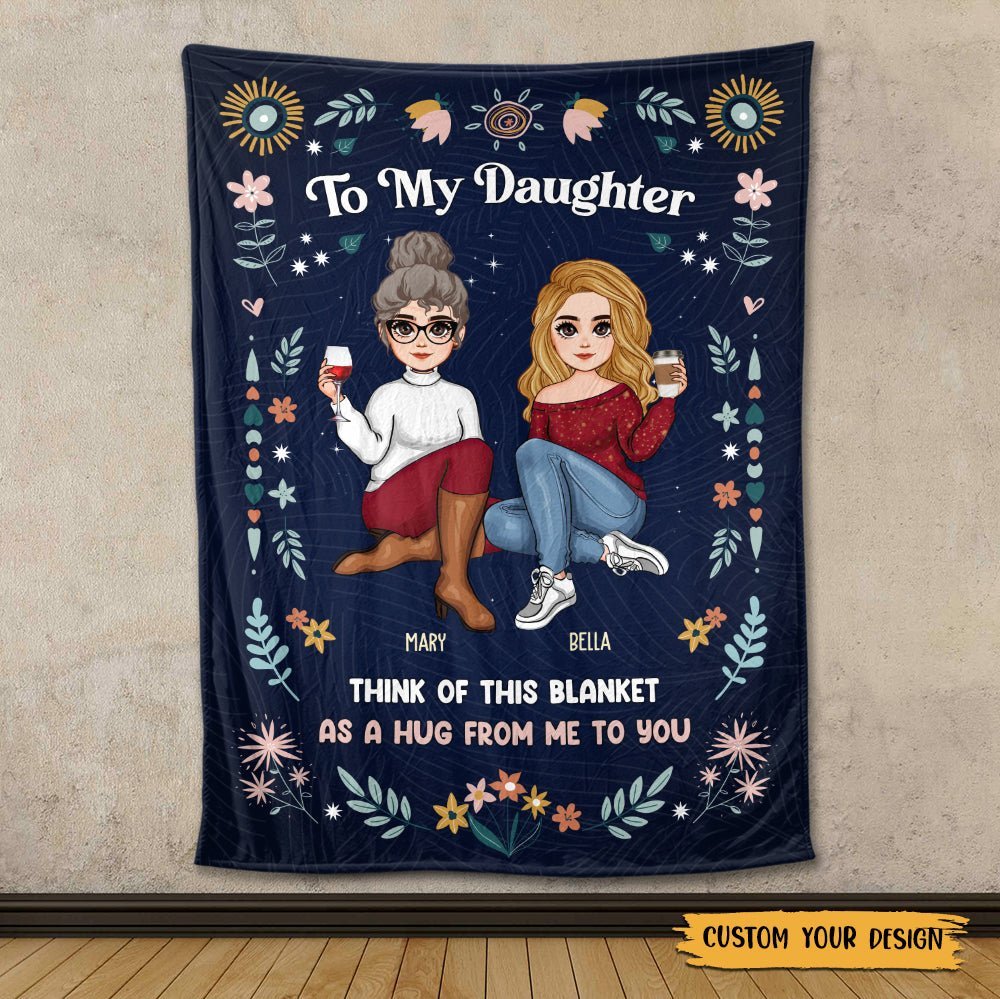 To My Daughter/Grandaughter - Personalized Blanket - Best Gift For Daughter, Granddaughter - Giftago