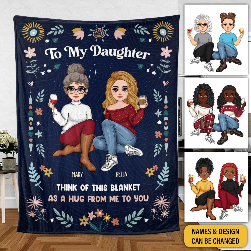 To My Daughter/Grandaughter - Personalized Blanket - Best Gift For Daughter, Granddaughter - Giftago