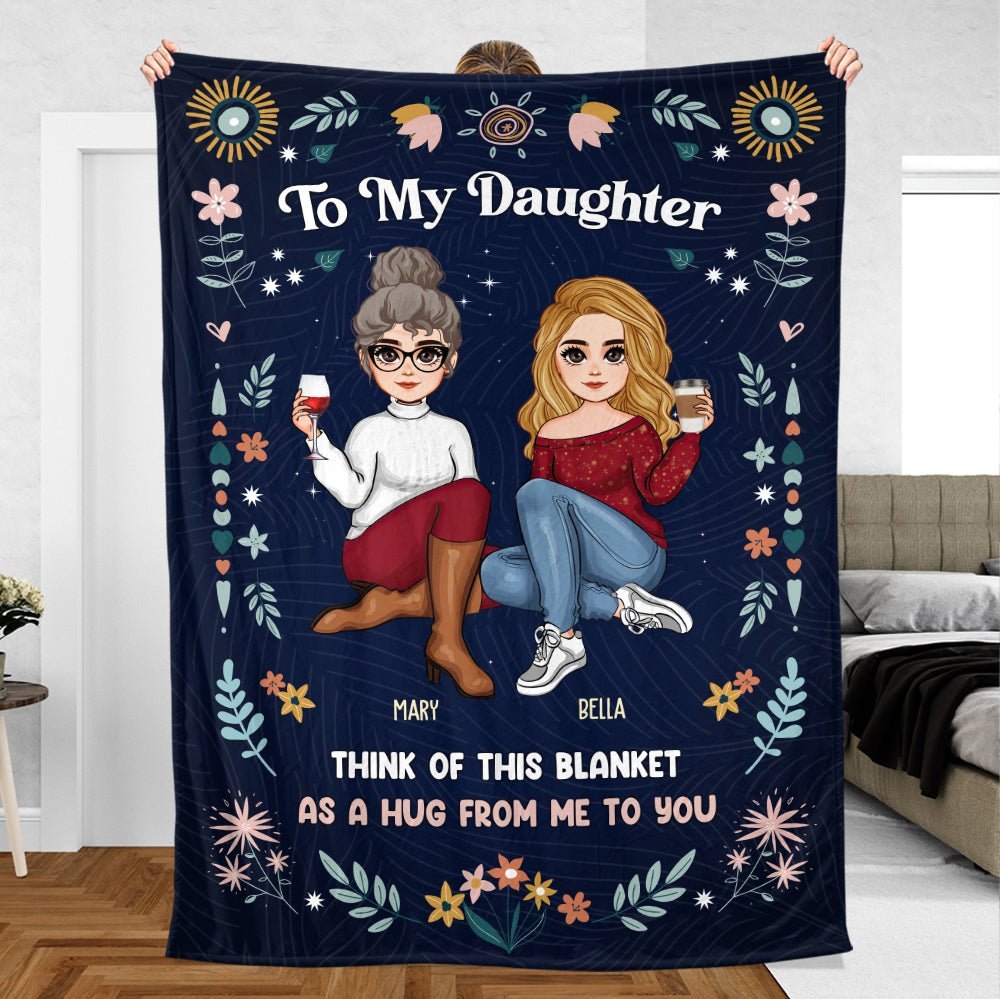 To My Daughter/Grandaughter - Personalized Blanket - Best Gift For Daughter, Granddaughter - Giftago