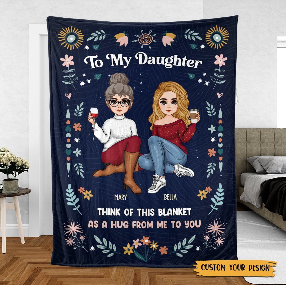 To My Daughter/Grandaughter - Personalized Blanket - Best Gift For Daughter, Granddaughter - Giftago