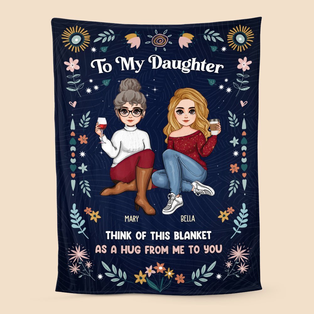 To My Daughter/Grandaughter - Personalized Blanket - Best Gift For Daughter, Granddaughter - Giftago