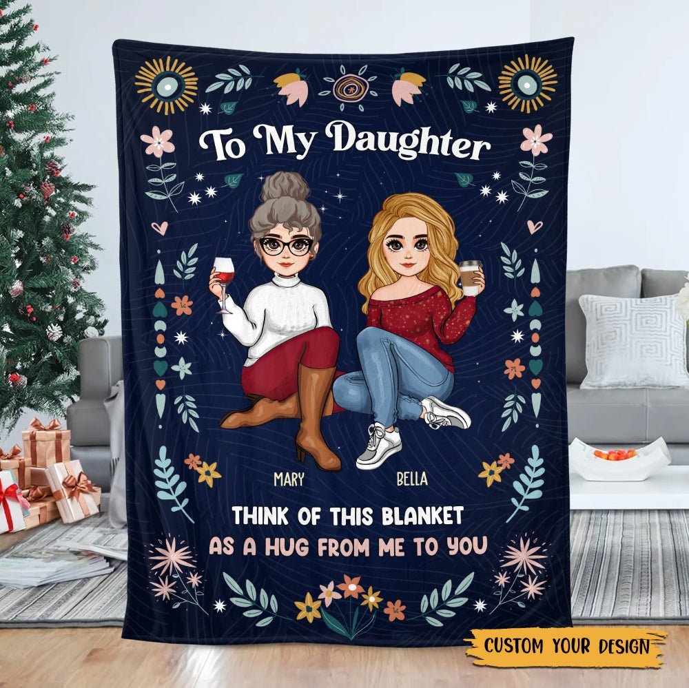 To My Daughter/Grandaughter - Personalized Blanket - Best Gift For Daughter, Granddaughter - Giftago
