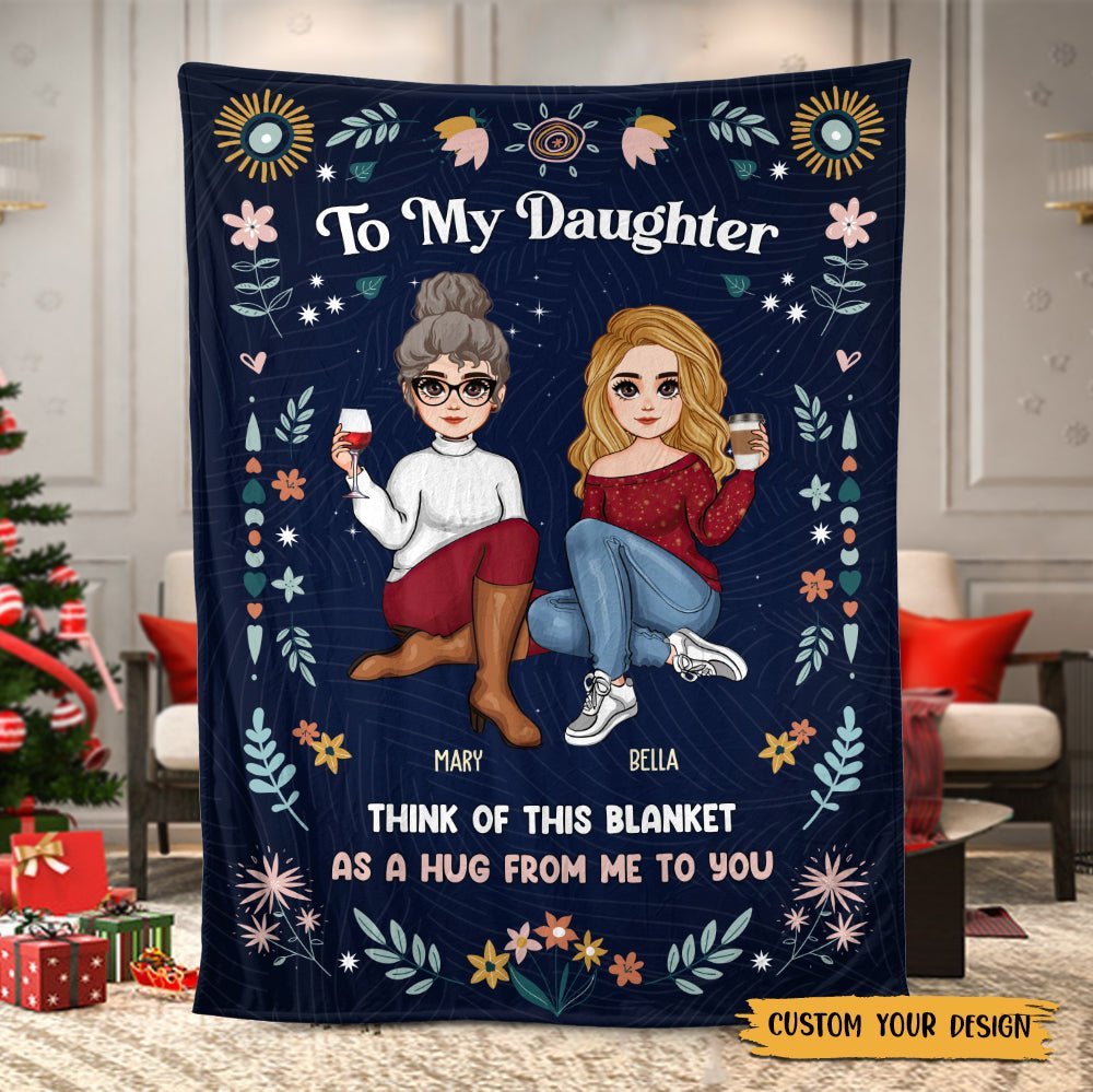 To My Daughter/Grandaughter - Personalized Blanket - Best Gift For Daughter, Granddaughter - Giftago