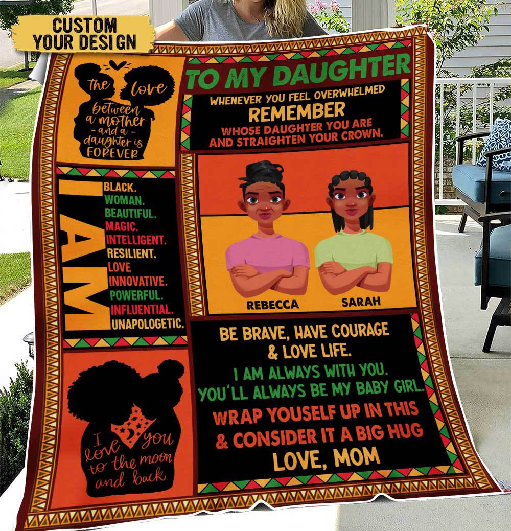 To My Daughter - Personalized Blanket - Best Gift For Daughter - Giftago