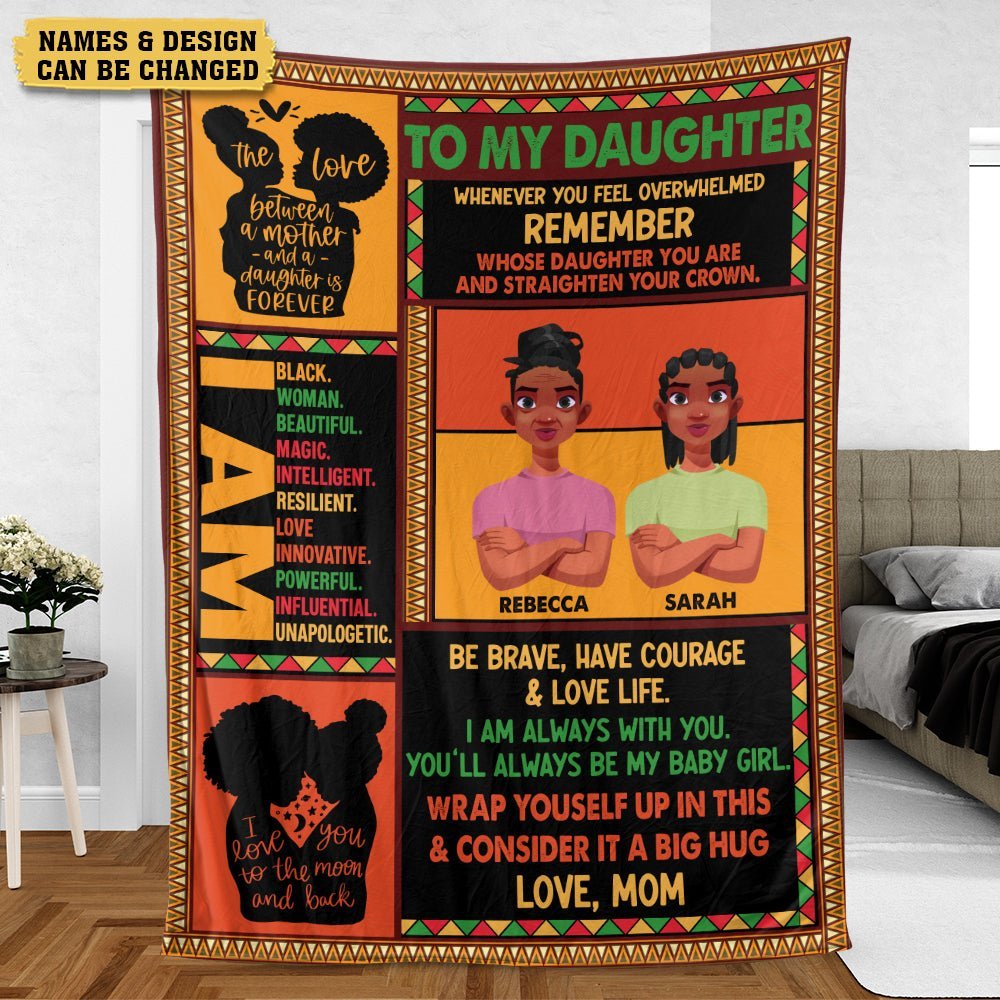 To My Daughter - Personalized Blanket - Best Gift For Daughter - Giftago