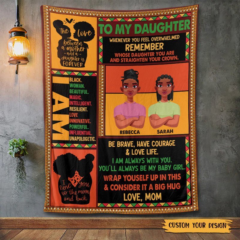 To My Daughter - Personalized Blanket - Best Gift For Daughter - Giftago