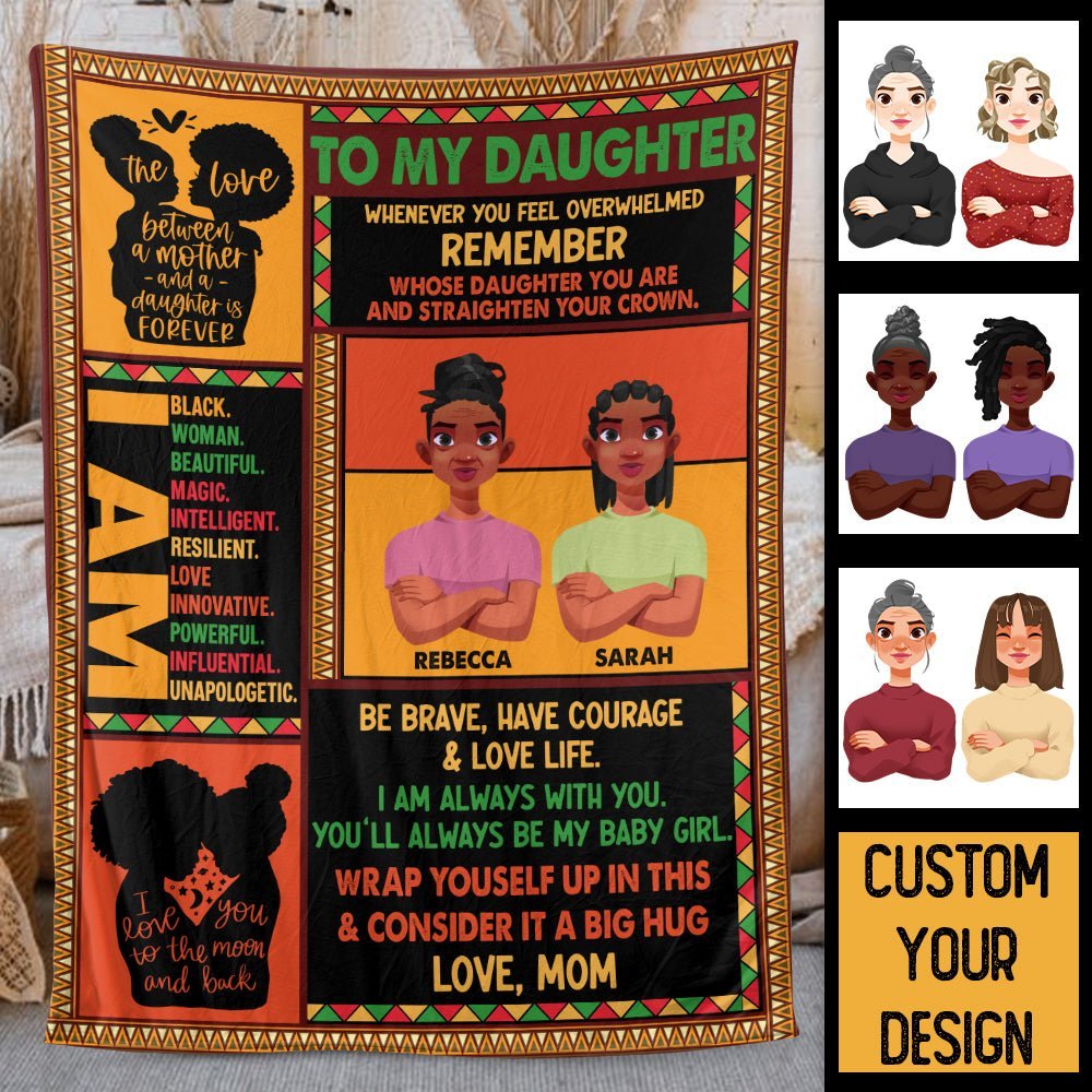 To My Daughter - Personalized Blanket - Best Gift For Daughter - Giftago