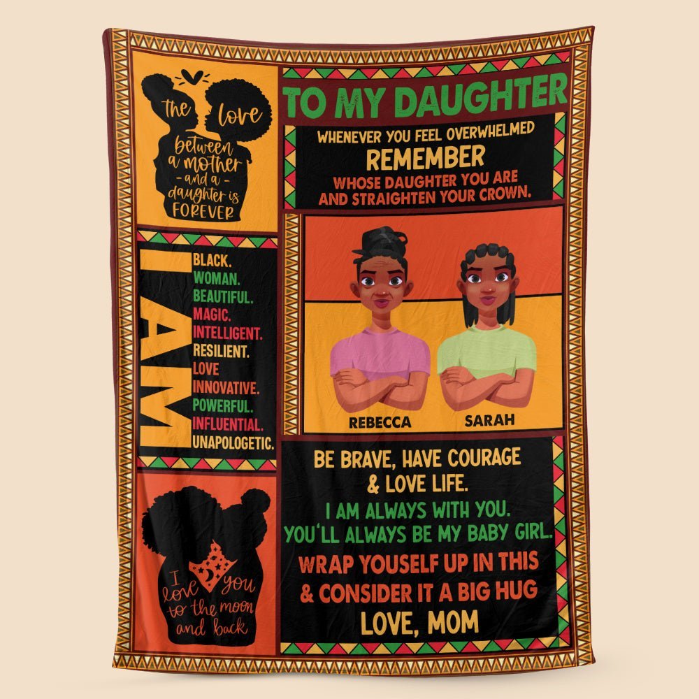 To My Daughter - Personalized Blanket - Best Gift For Daughter - Giftago