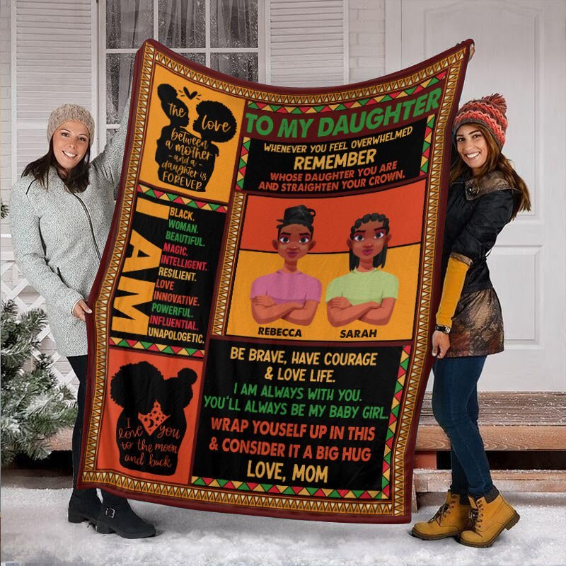 To My Daughter - Personalized Blanket - Best Gift For Daughter - Giftago