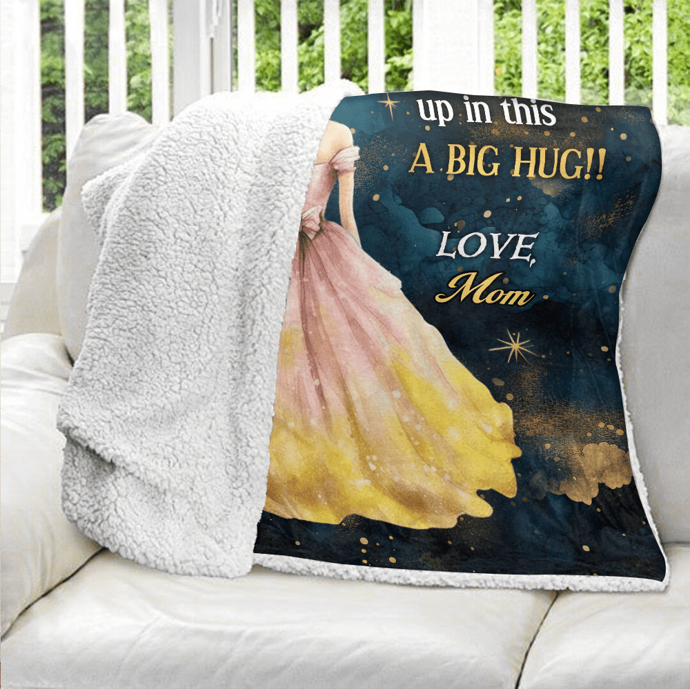To My Daughter Princess Blanket - Personalized Blanket - Giftago